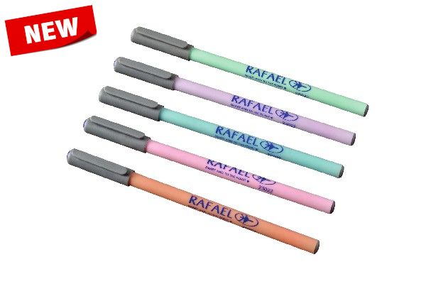 The Rainbow Pen - Ballpoint with Contrasting Grey Cap, Clip